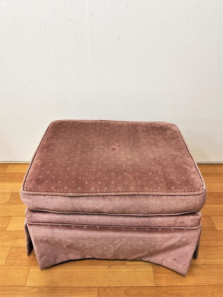 ファブリックオットマン 2012年製 日本製 オットマン 単品 【ヴィンテージシリーズ】/国産の