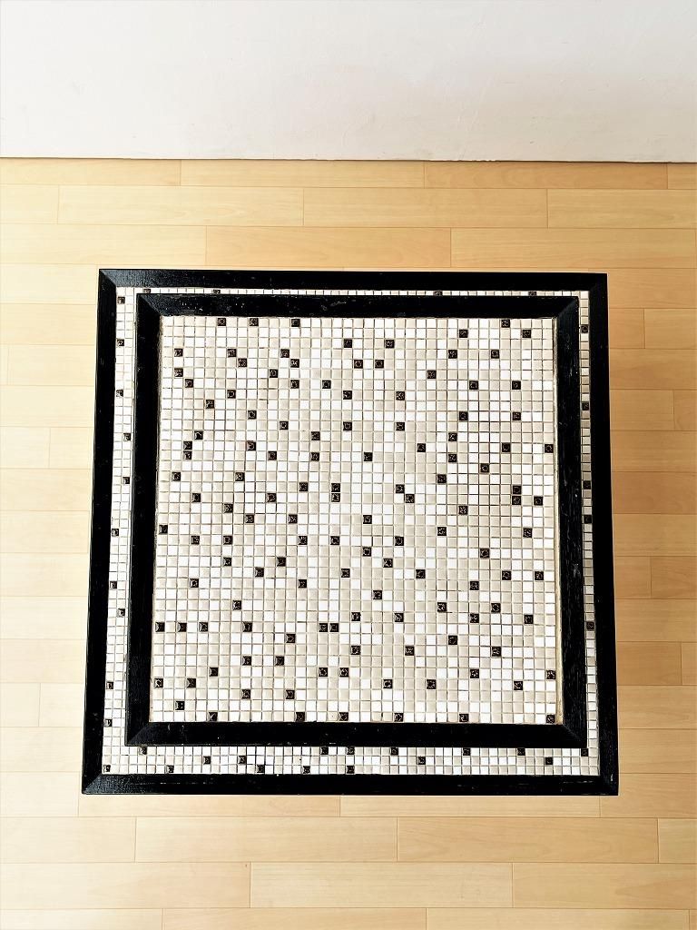 【希少】ヴィンテージ　タイルサイドテーブル 1950's ヴィンテージ タイルトップ サイドテーブル