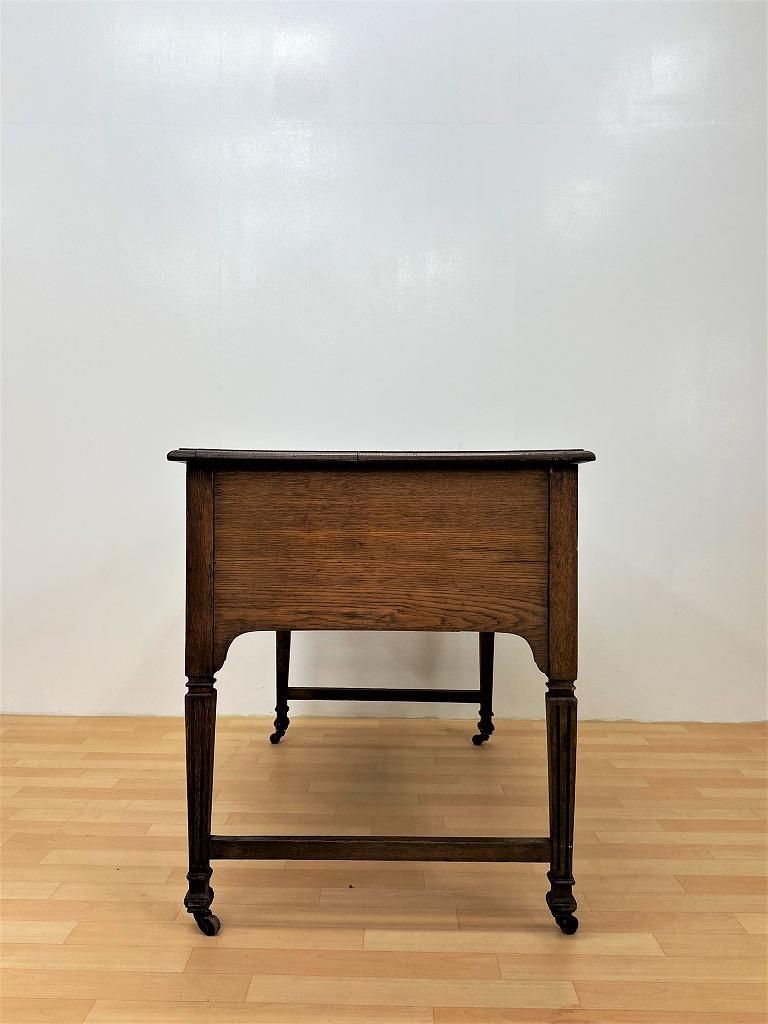 1930-40's ヴィンテージ レザートップ ウッドデスク - アンティーク