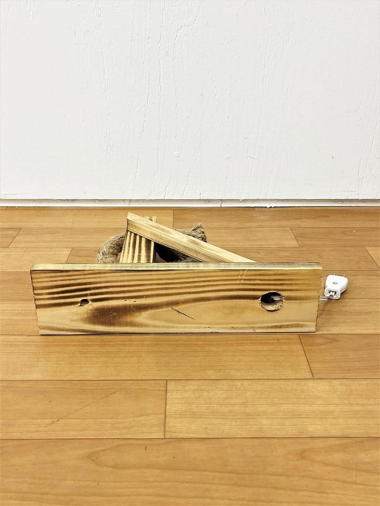 トルコ　アンテーク壺 トルコ製 ロープ×ウッド ブラケットランプ（同型2点有り