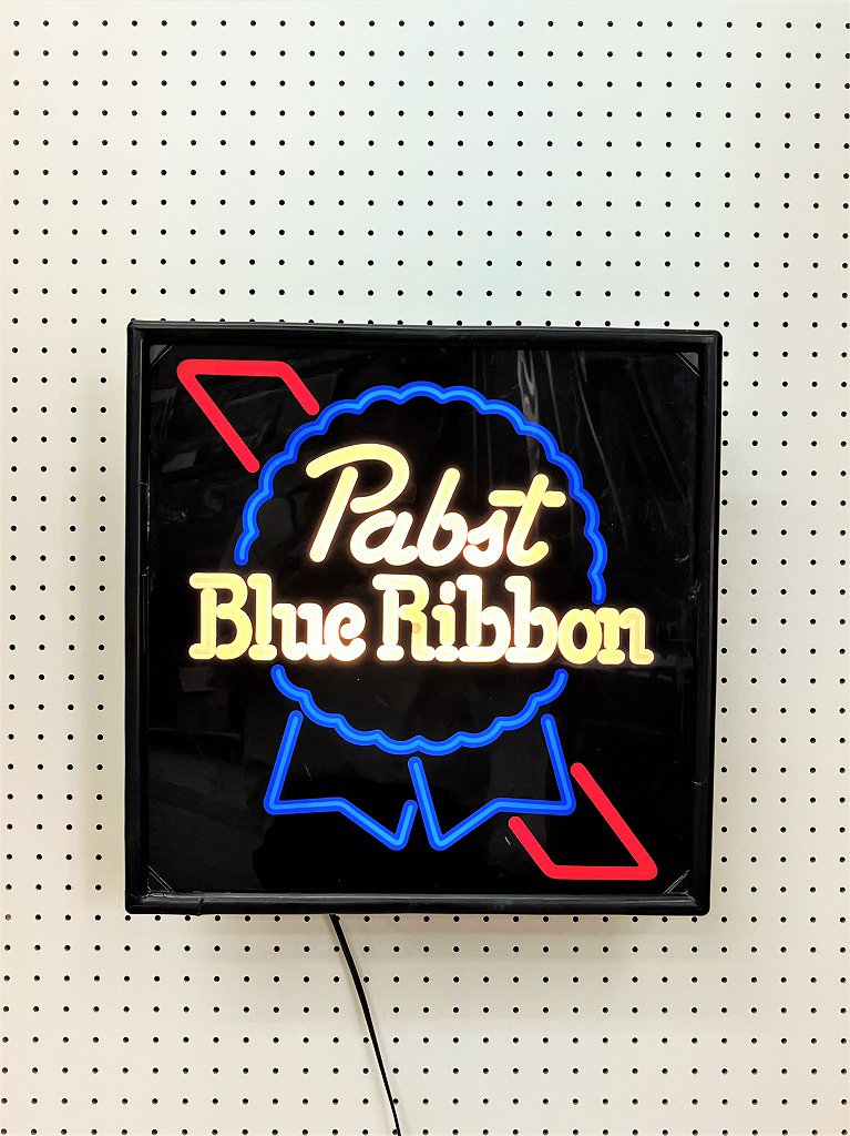 ヴィンテージ Pabst Blue Ribbon アドバタイジング ライトサイン