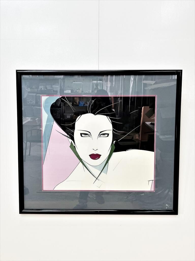 1980's ヴィンテージ Patrick Nagel 額入り ポスター - アンティーク