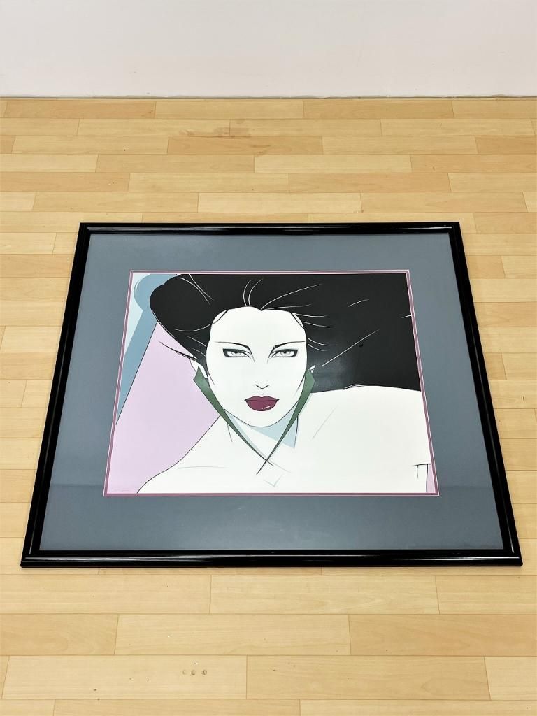 1980's ヴィンテージ Patrick Nagel 額入り ポスター - アンティーク