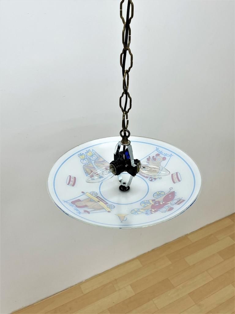 ☆☆☆ページDORIS アンティーク ヴィンテージ レトロ モダン 1970's ヴィンテージ サーカスモチーフ ペンダントランプ