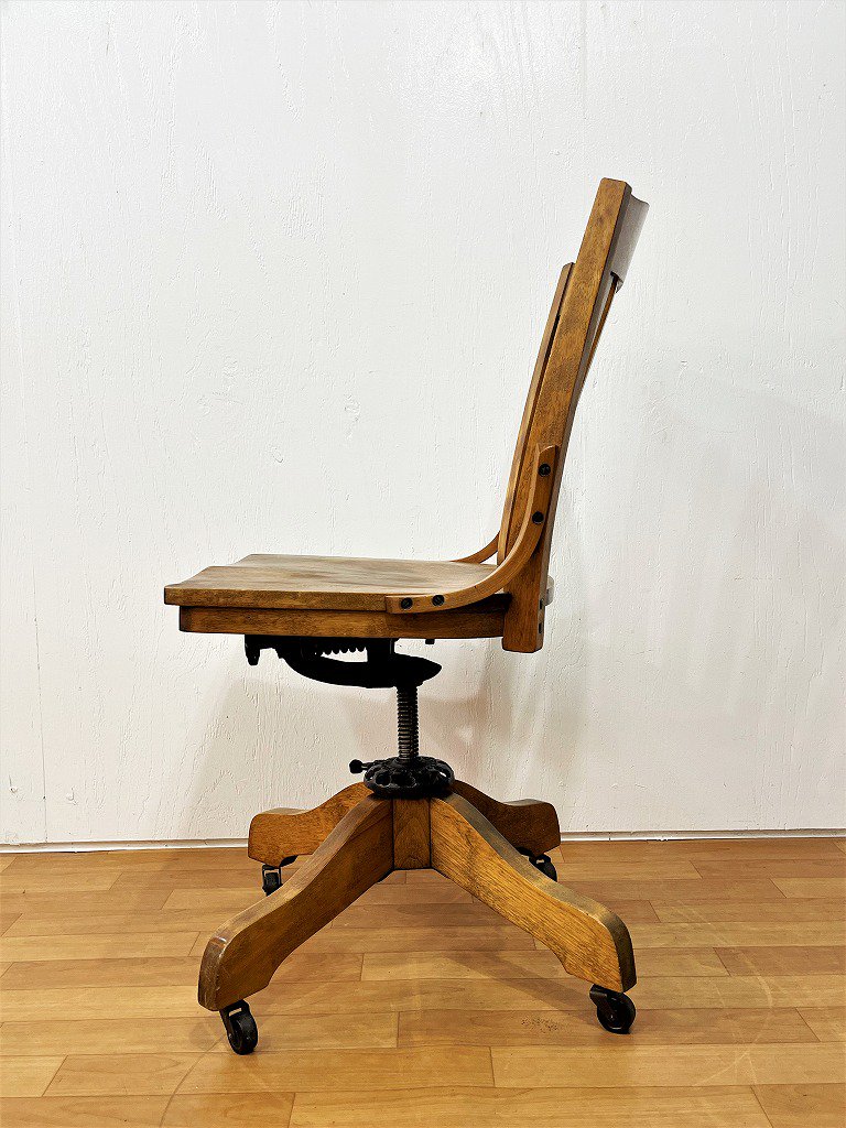 1930-40's Milwaukee Chair Co.社製 ヴィンテージ ウッド デスクチェア