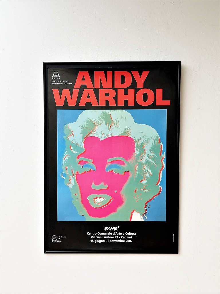 2002年 Andy Warhol ”Marilyn” 額入りポスター