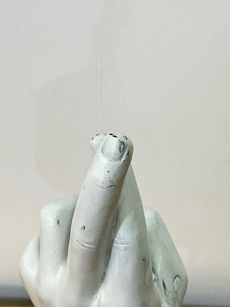 逸品　オブジェ　スティーブンチュン　ウォールデコ　スカルプチャー　ブルータリズム TMS Vitruvian collection” ハンド スカルプチャー - アンティーク