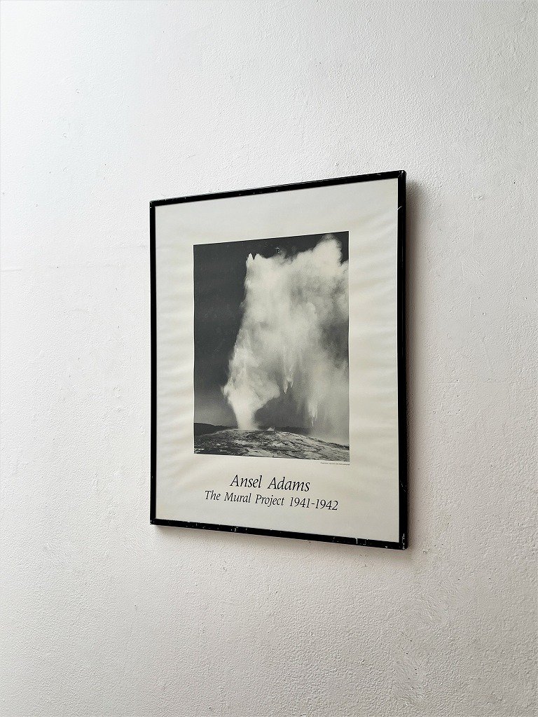 1980's ヴィンテージ Ansel Adams ”The Mural Project 1941-1942” 額入りポスター