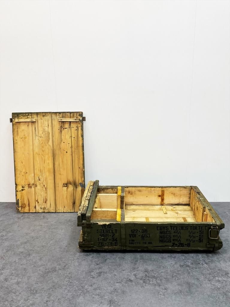 アンティーク　ボックス　弾薬箱 楽天市場】イタリア軍 アムニッション ウッドボックス 7.62mm USED