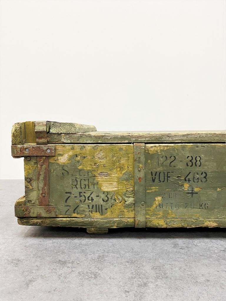 アンティーク　ボックス　弾薬箱 楽天市場】イタリア軍 アムニッション ウッドボックス 7.62mm USED