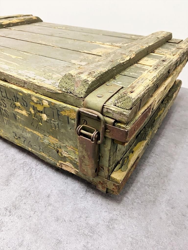 アンティーク　ボックス　弾薬箱 ヴィンテージ ミリタリー アモボックス / 弾薬箱① - アンティーク