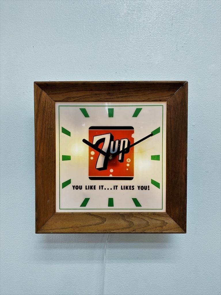 1980年代 7UP セブンアップ ウォールクロック ヴィンテージ