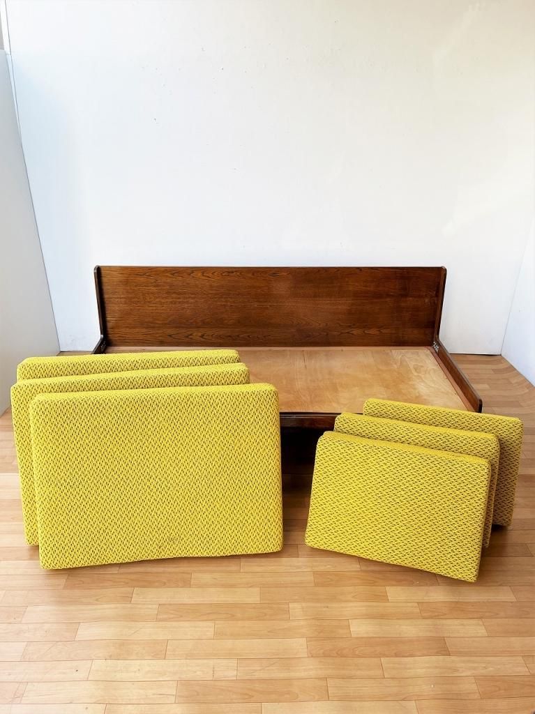 1960's チェコ製 ヴィンテージ ファブリック ソファ/デイベッド