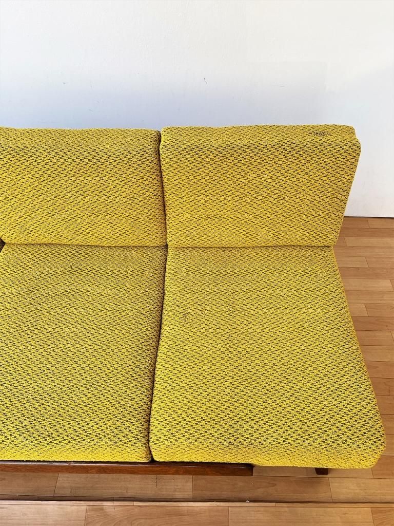 1960's チェコ製 ヴィンテージ ファブリック ソファ/デイベッド