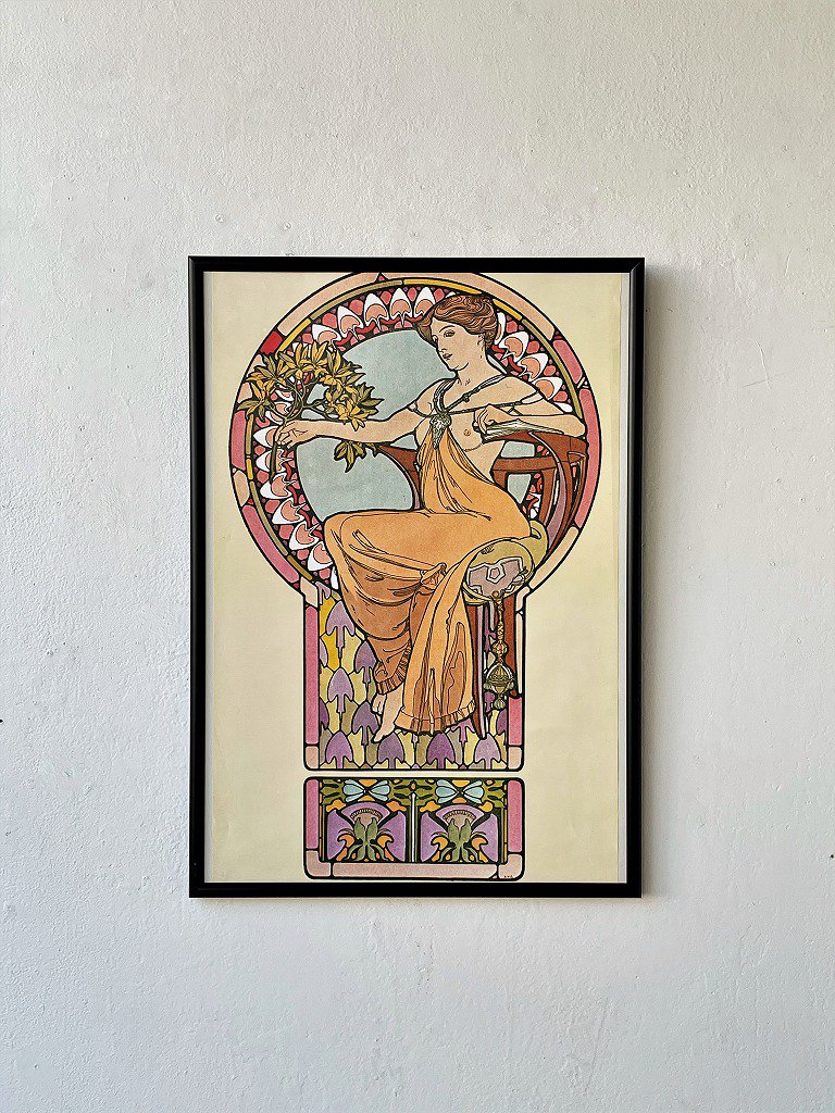 ”Alfons Mucha” 額入りポスター