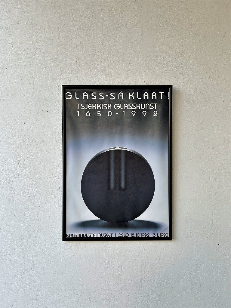1990’s ”GLASS-SÅ KLART” 額入りポスター