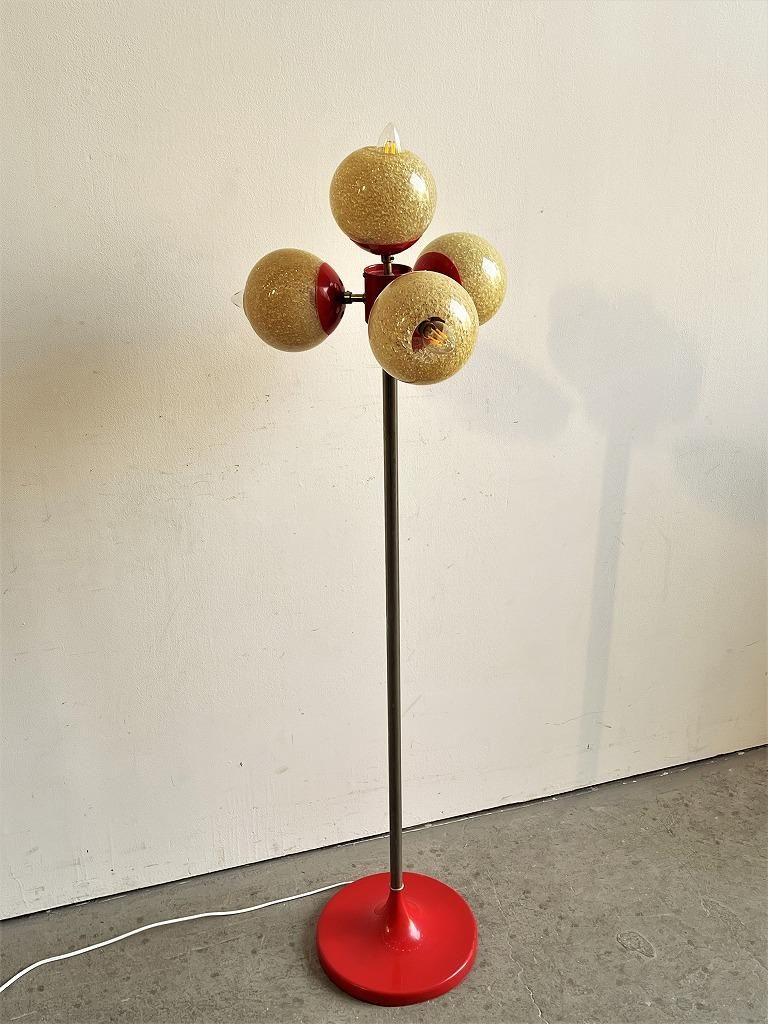 1950-60's ヴィンテージ 4灯 ミッドセンチュリー フロアランプ