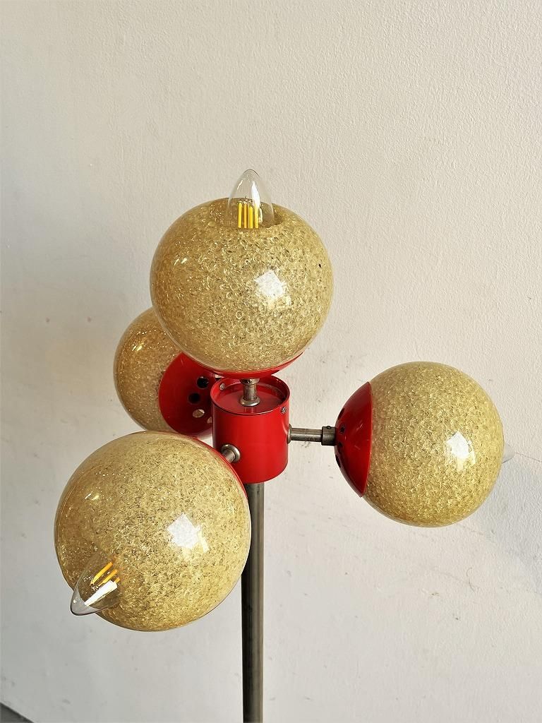 1960-70's ヴィンテージ ミッドセンチュリー 4灯 フロアランプ 1950-60's ヴィンテージ 4灯 ミッドセンチュリー フロアランプ