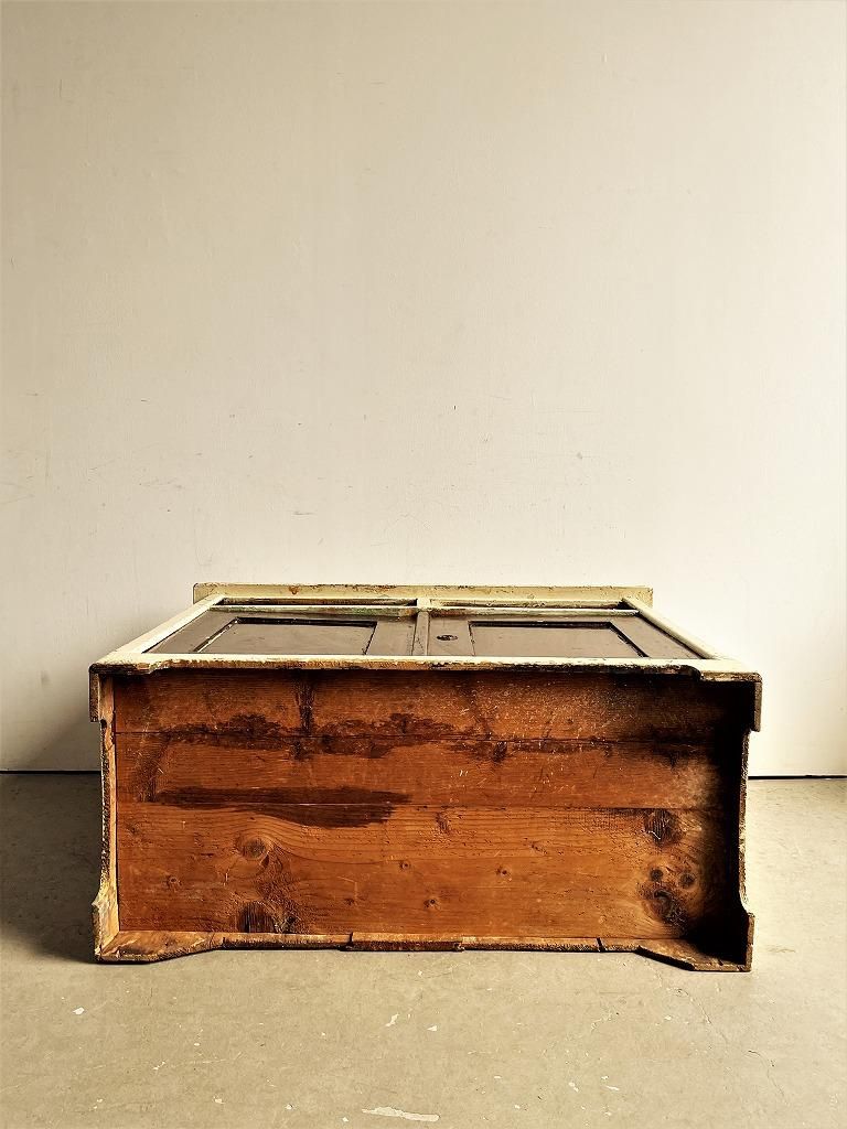 ヴィンテージ シャビー ウッド キャビネット - アンティーク