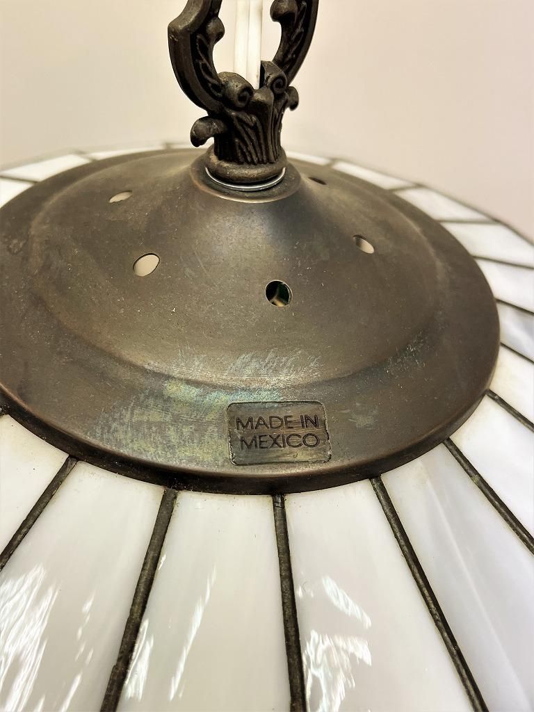 メキシコ製 ヴィンテージ ステンドグラス ペンダントランプ