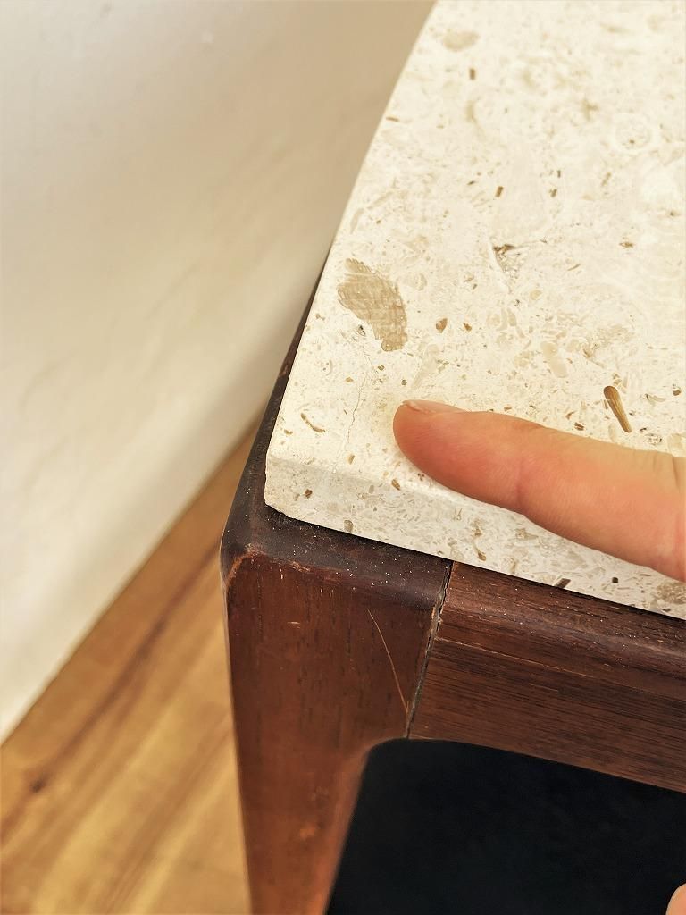 1960's LANE社製 ヴィンテージ オニックスマーブルトップ サイド