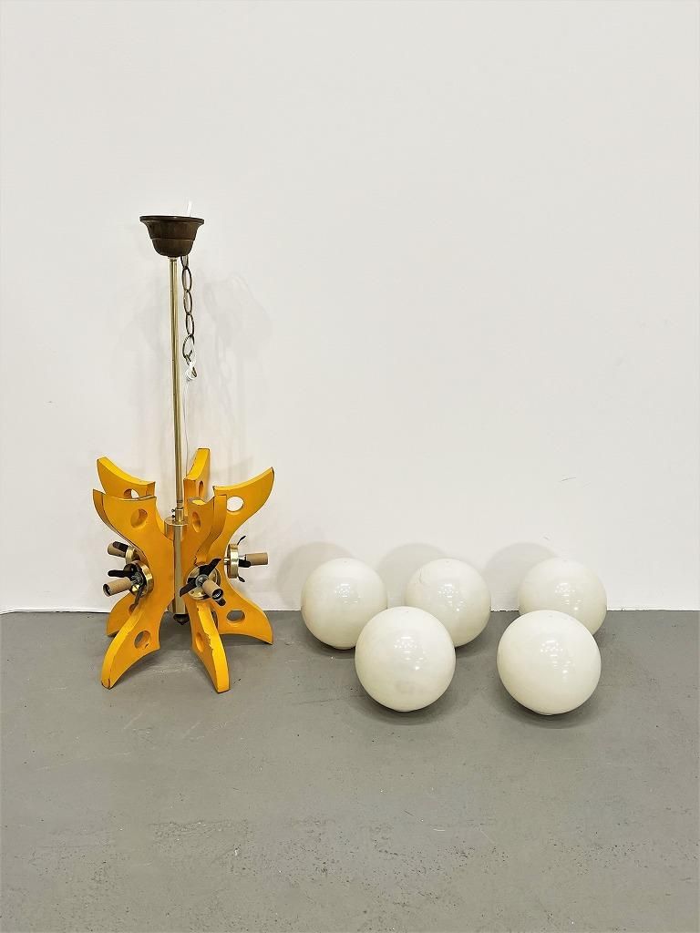 1960-70's ヴィンテージ 5灯 モダンシャンデリア - アンティーク