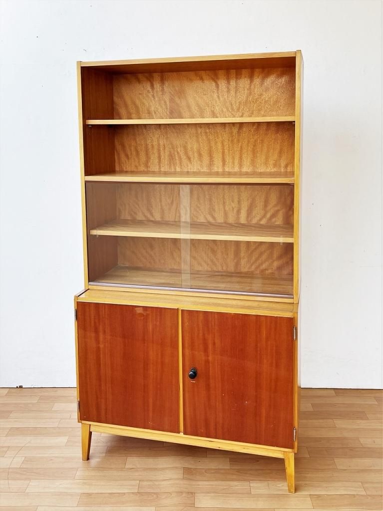 1970's BUBIV社製 ヴィンテージ ウッド カップボード/シェルフ