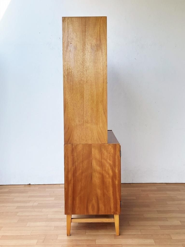ルネサンス調 キャビネット アーチ ミラー付き 洋館家具