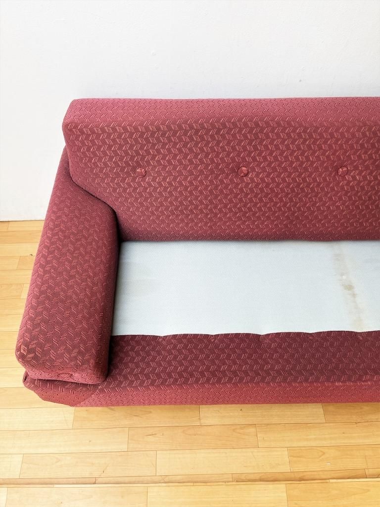 1950's ヴィンテージ 2シーター ファブリックソファ