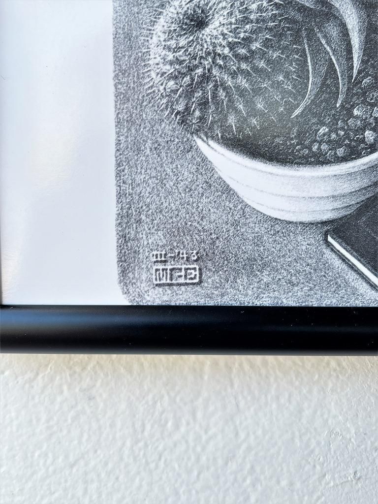 ヴィンテージ M.C. Escher ”爬虫類” 額入りポスター