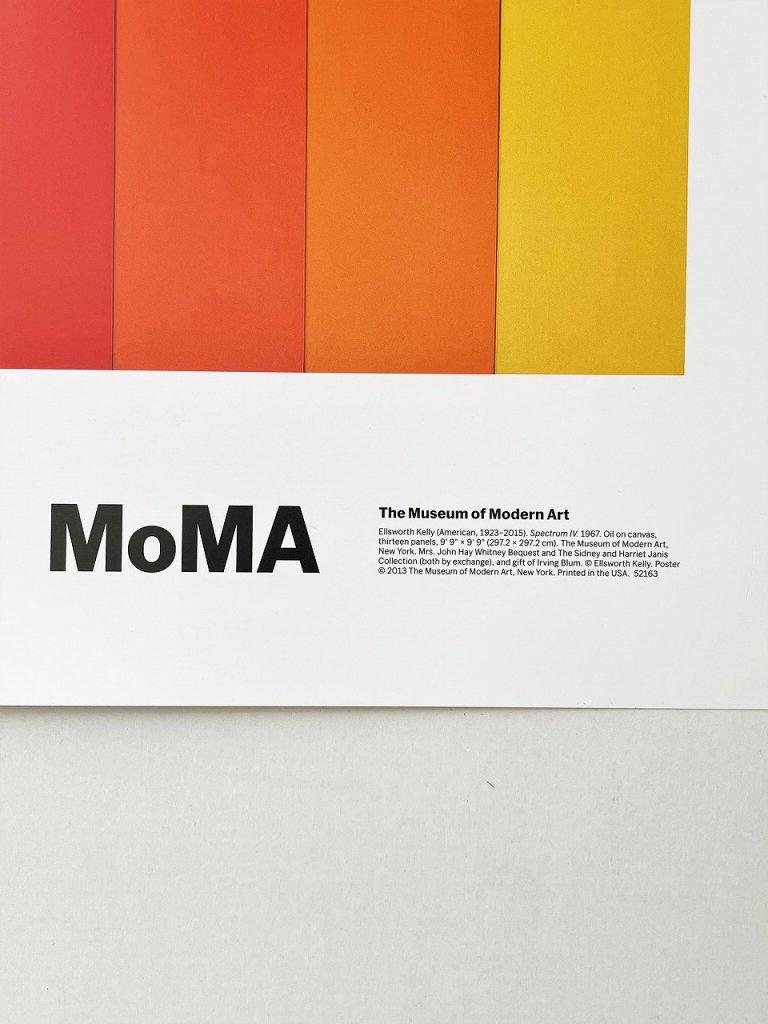 2010's MoMA Ellsworth Kelly ”Spectrum Ⅳ” 額入りポスター 