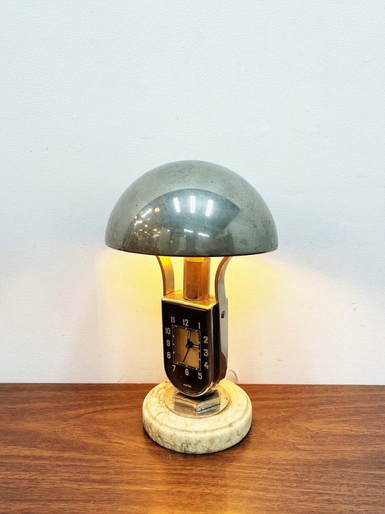 1930-40’s ヴィンテージ クロック テーブルランプ
