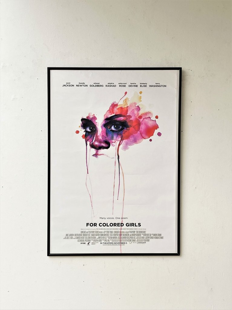 2010's ”For Colored Girls ” 額入りポスター