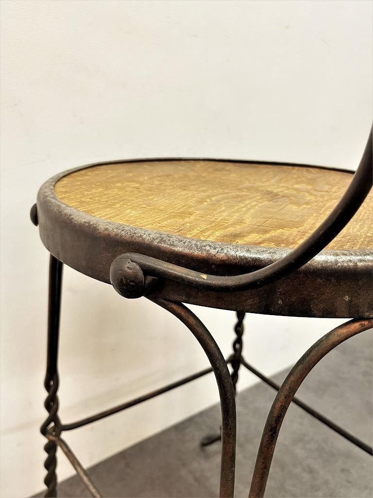 1900-20's アンティーク アイスクリーム パーラーチェア②