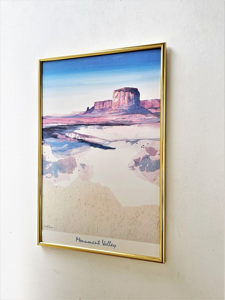 1980’s ヴィンテージ Harold＆Larsen ”Monument Valley” 額入り ポスター
