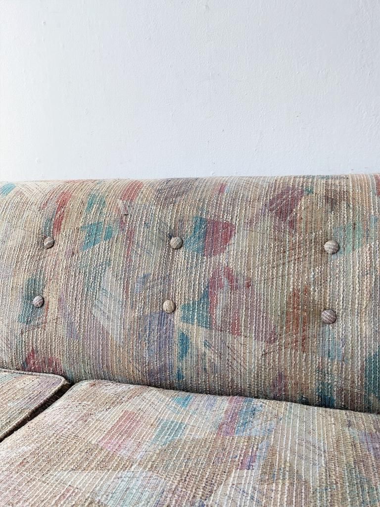 1950-60's ヴィンテージ ファブリック 3シーター ソファ