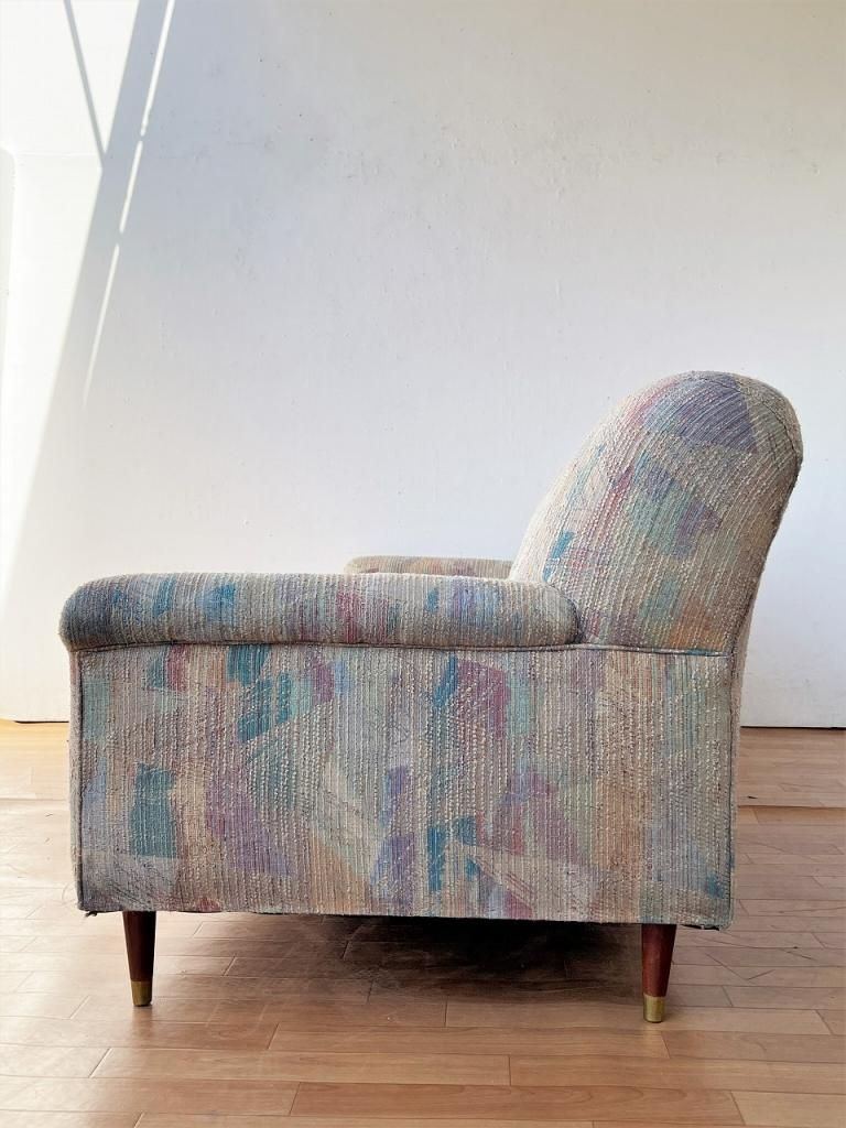 1950-60's ヴィンテージ ファブリック 3シーター ソファ