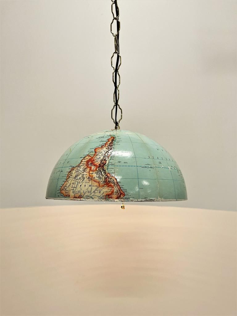 ヴィンテージ POLITICAL GLOBE社製 地球儀 リメイク ペンダント