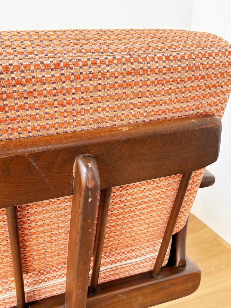 1960's ヴィンテージ ファブリック 3シーターソファ