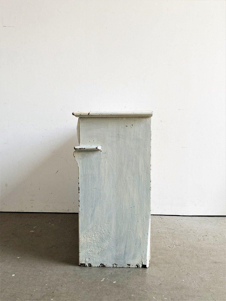 ヴィンテージ シャビー ホワイト ウッド キャビネット