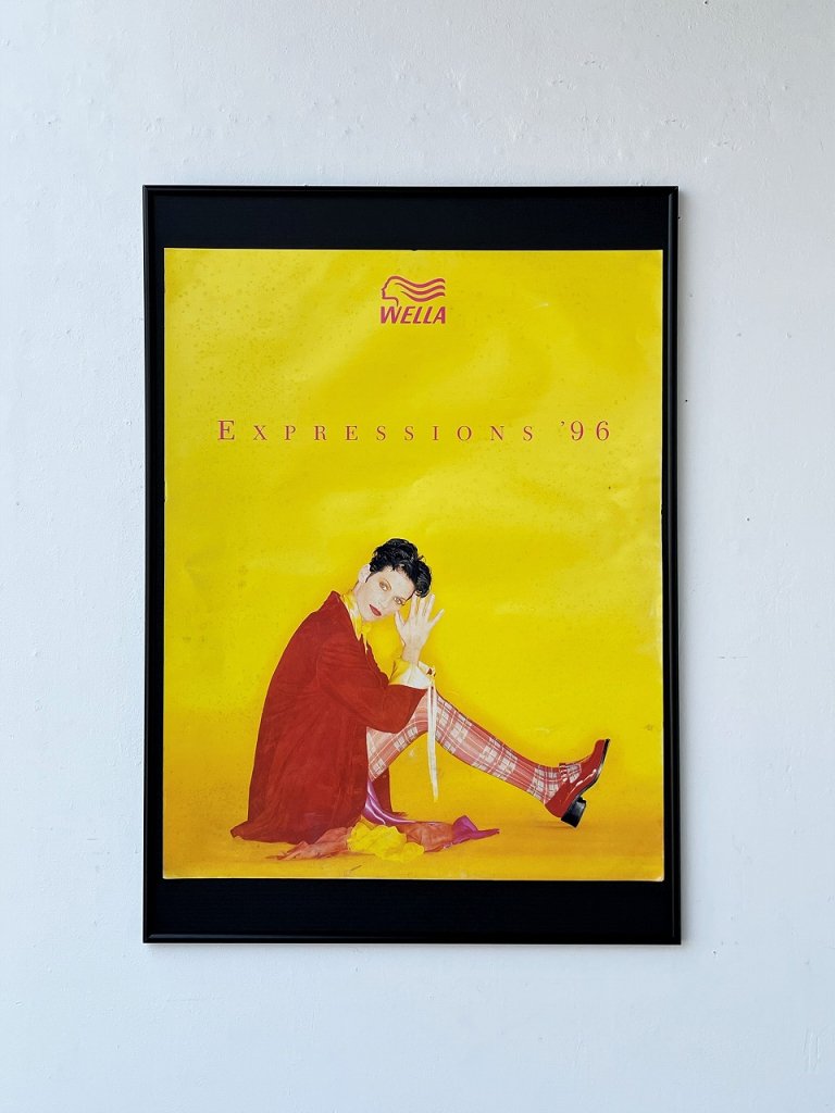 1990's ”WELLA” ヴィンテージ 額入りポスター