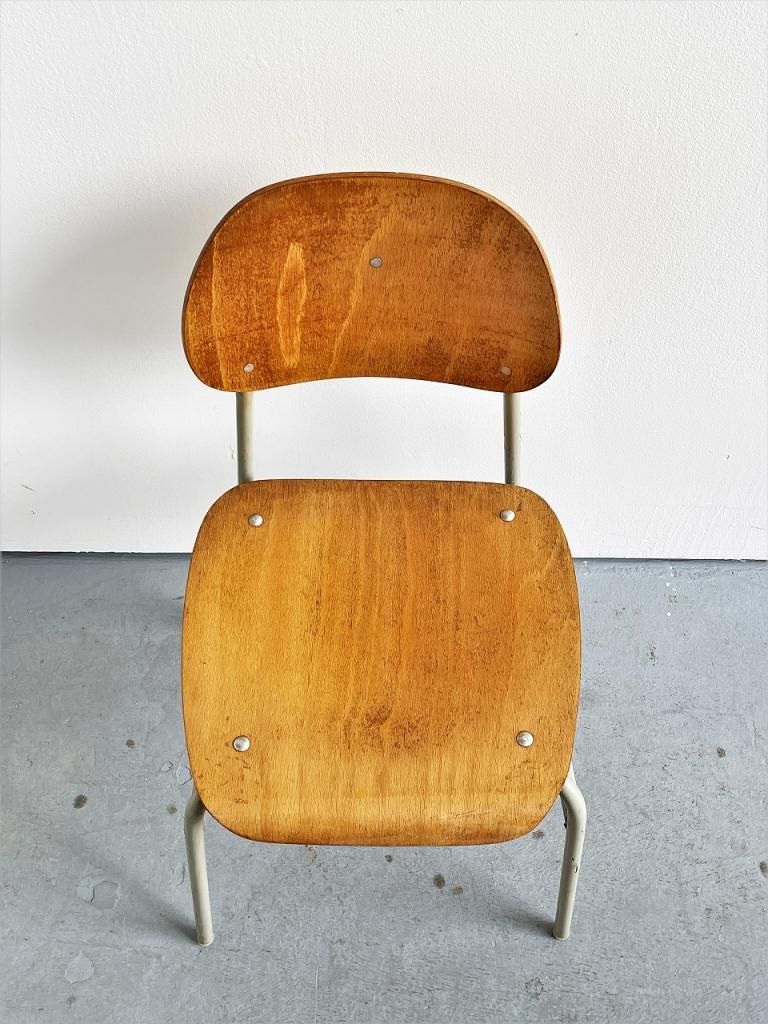 1940-50's ヴィンテージ ウッド スクールチェア(複数在庫有り