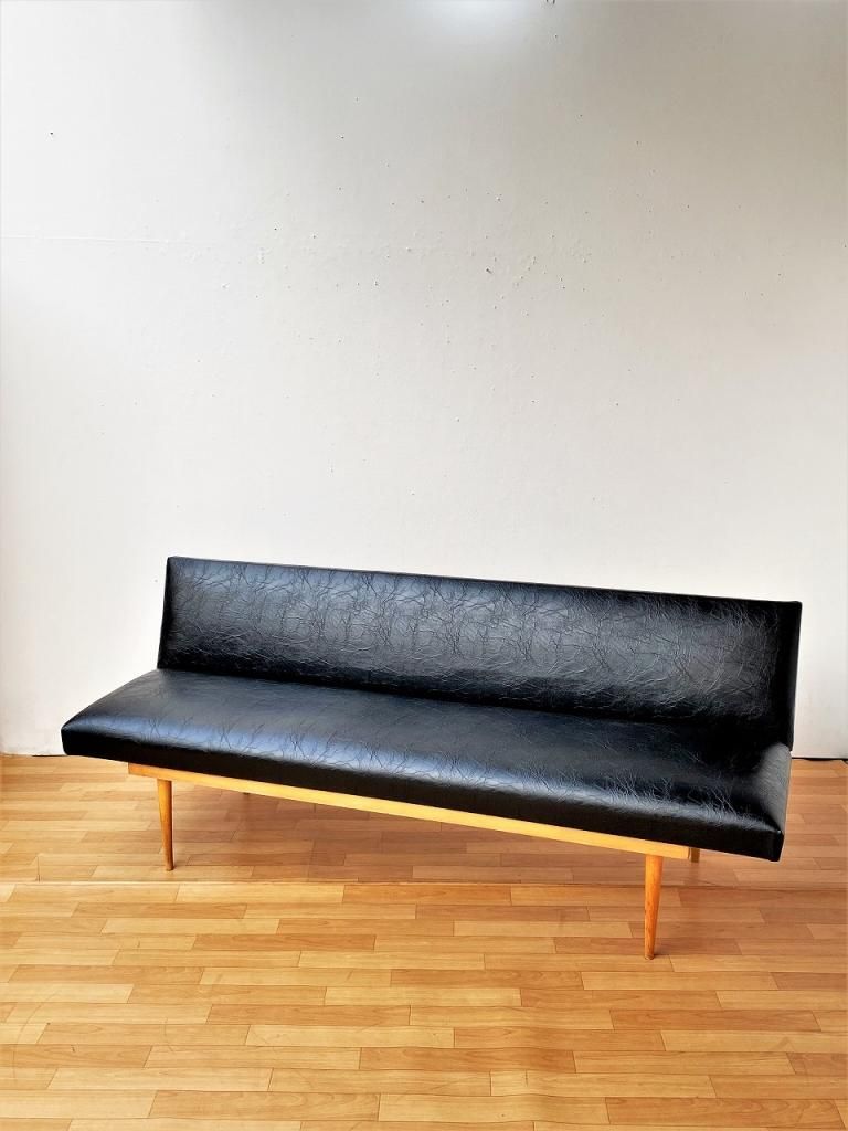 1960's ヴィンテージ チェコ製 ビニールレザー ソファ 1960's ヴィンテージ チェコ製 ビニールレザー ソファ