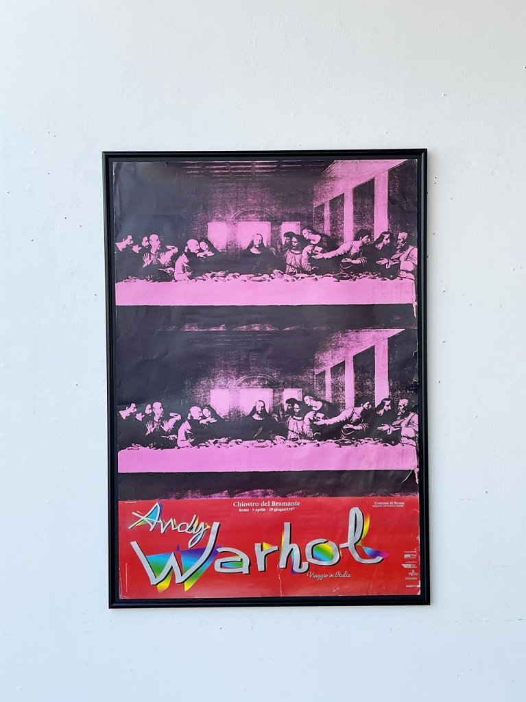 1997's Andy Warhol ”The Last Supper” 額入りポスター - アンティーク、ビンテージのインテリア家具や雑貨、店舗什器の通販ならWANT  ANTIQUE LIFE STORE