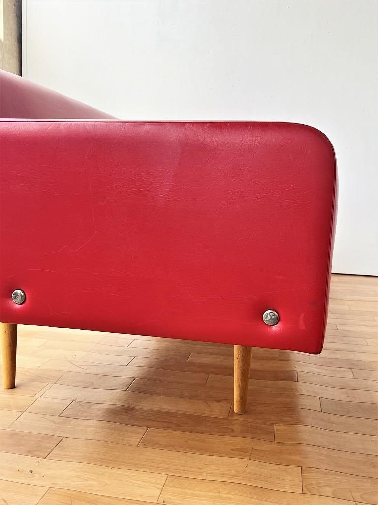 1970's ヴィンテージ ビニールレザー ソファ/デイベッド