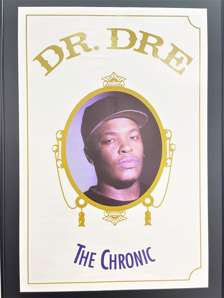 2005's Dr.Dre ”The Chronic” 額入りポスター - アンティーク、ビンテージのインテリア家具や雑貨、店舗什器の通販ならWANT  ANTIQUE LIFE STORE