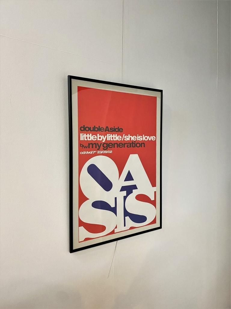 2002's oasis ”Robert Indiana Hommage”額入りポスター