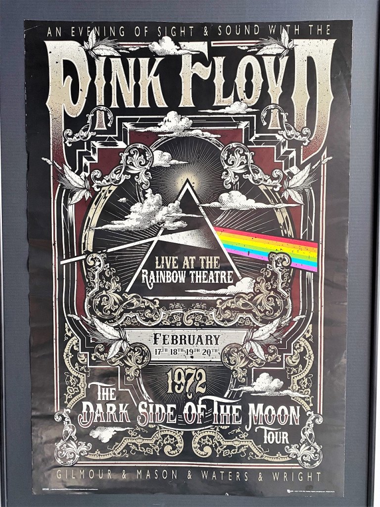 2018's PINK FLOYD ”The Dark Side of the Moon Tour” 額入りポスター 