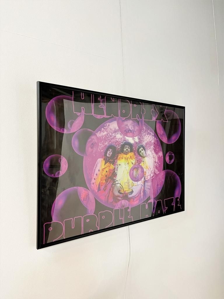 高質で安価 2013's JIMI 額入りポスター HAZE” ”PURPLE HENDRIX 絵画