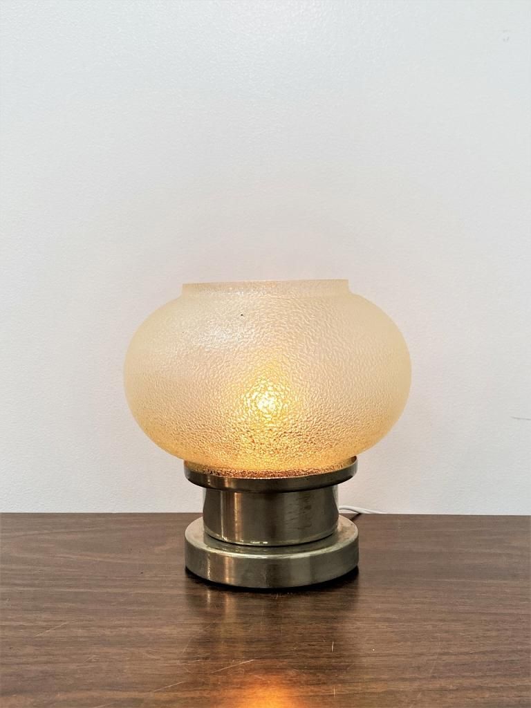 1960-70's ヴィンテージ ガラス テーブルランプ - アンティーク